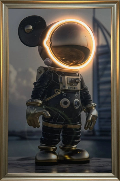 Space Mickey Neon Frame