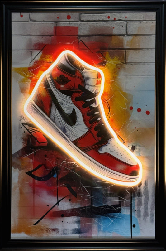 Basketball Shoe - Neon Art